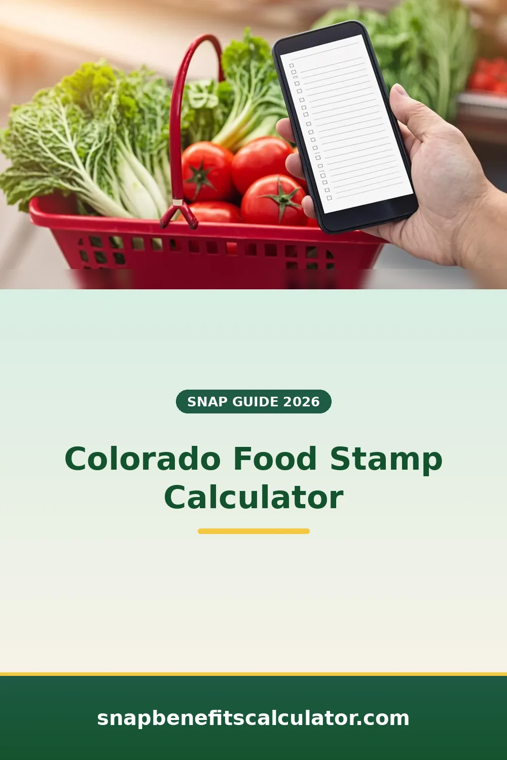 Smartphone shopping list beside a basket of fresh vegetables