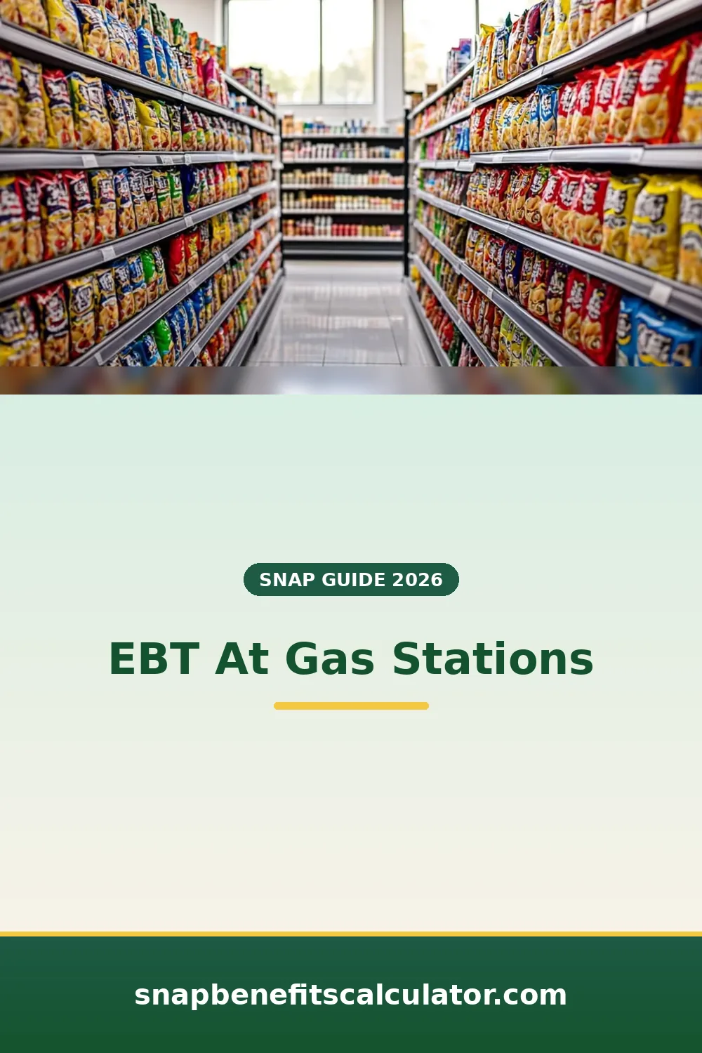 Snack aisle shelves stocked with chips and drinks inside a convenience store