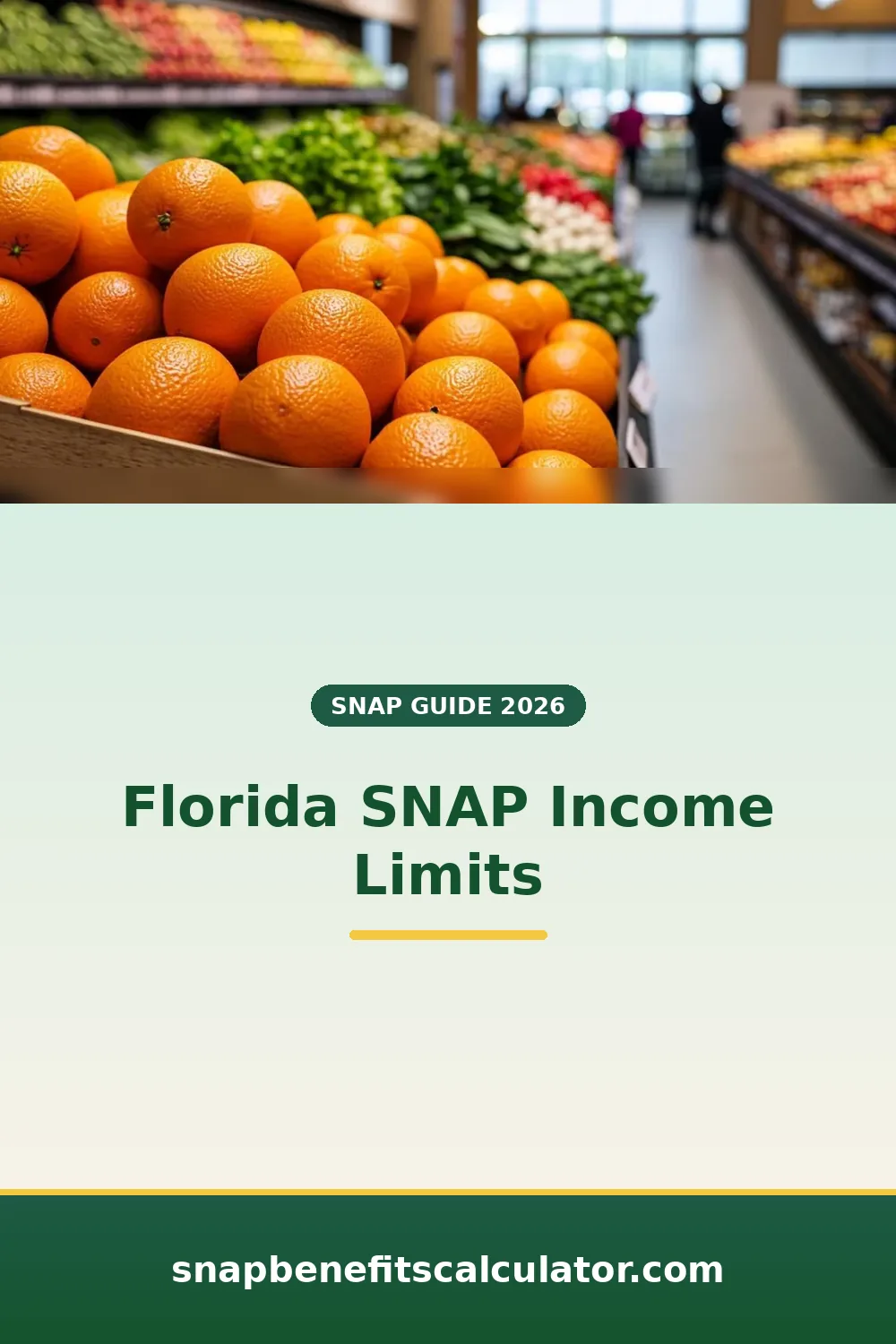 Shopper browsing a grocery store produce aisle filled with fresh oranges