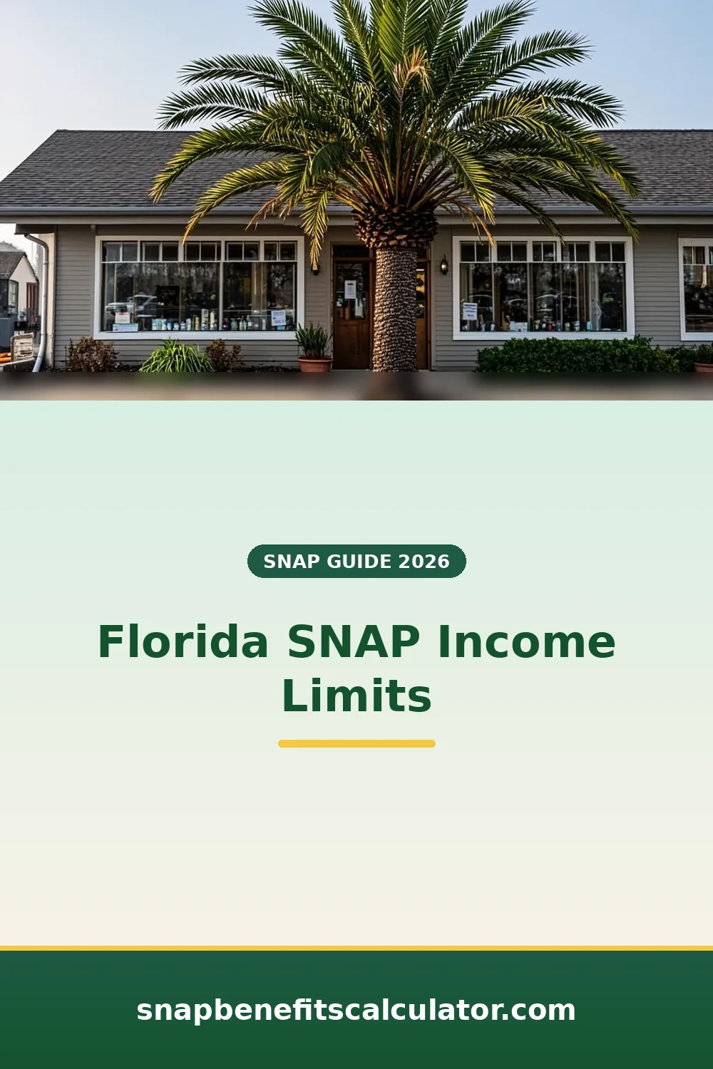 Small beach town grocery storefront on a sunny Florida street