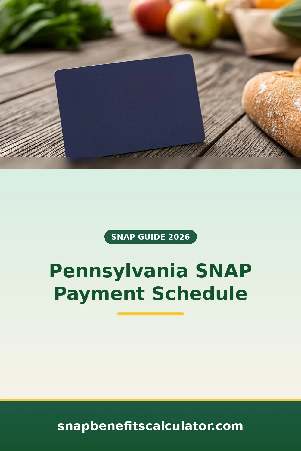 Plain blue EBT benefits card lying next to bagged groceries