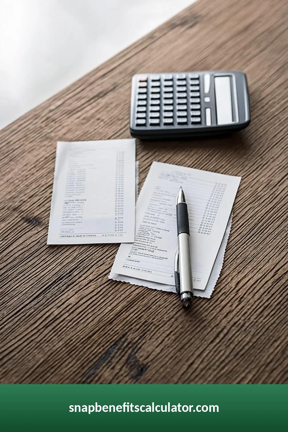 Comparing two years of grocery receipts with a calculator